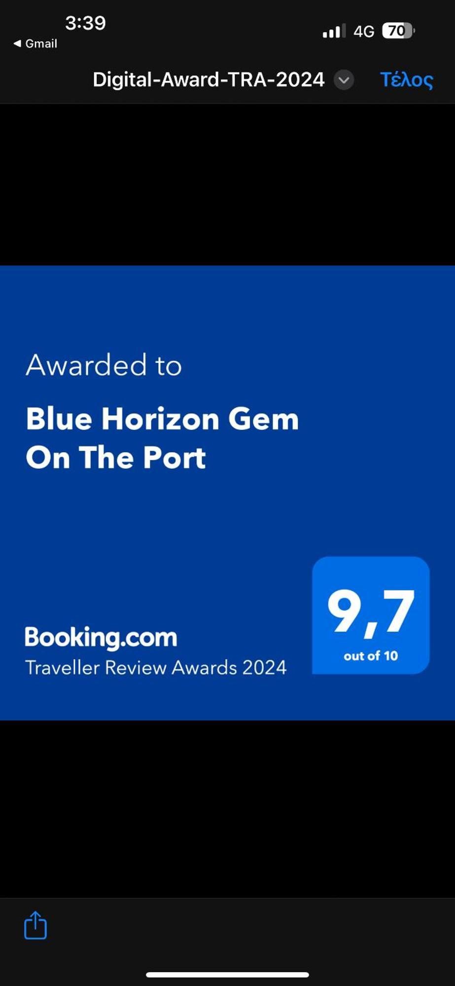 Apartmán Blue Horizon Gem On The Port Rafína Exteriér fotografie